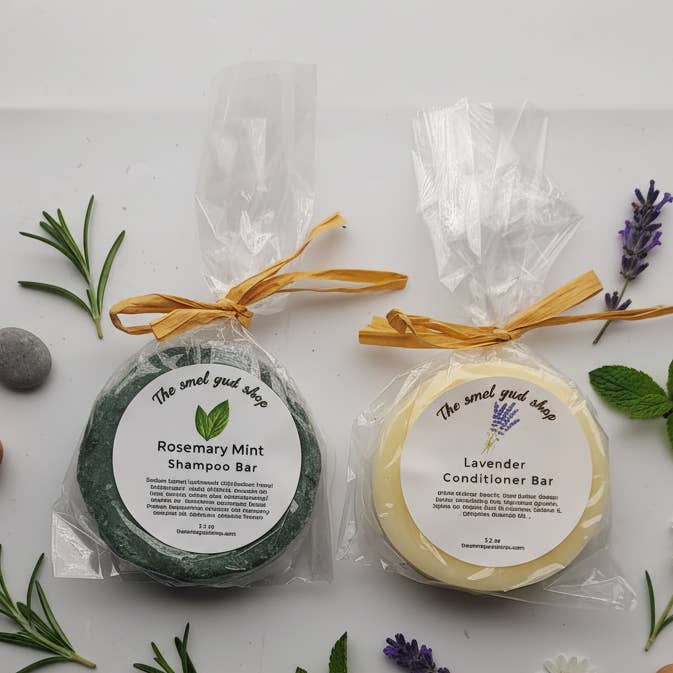 Natural Shampoo & Conditioner Bar Bundle for wholesale by The smel gud shop