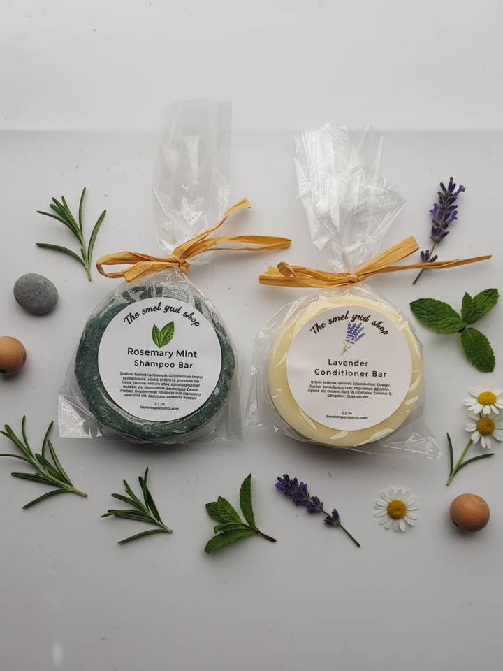Natuurlijke Shampoo & Conditioner Bar Bundel voor wholesale door The smel gud shop