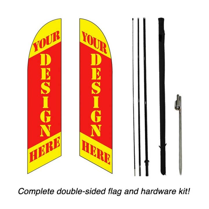 Benutzerdefiniertes doppelseitiges windloses Banner-Set für den Großhandel von Flags Importer