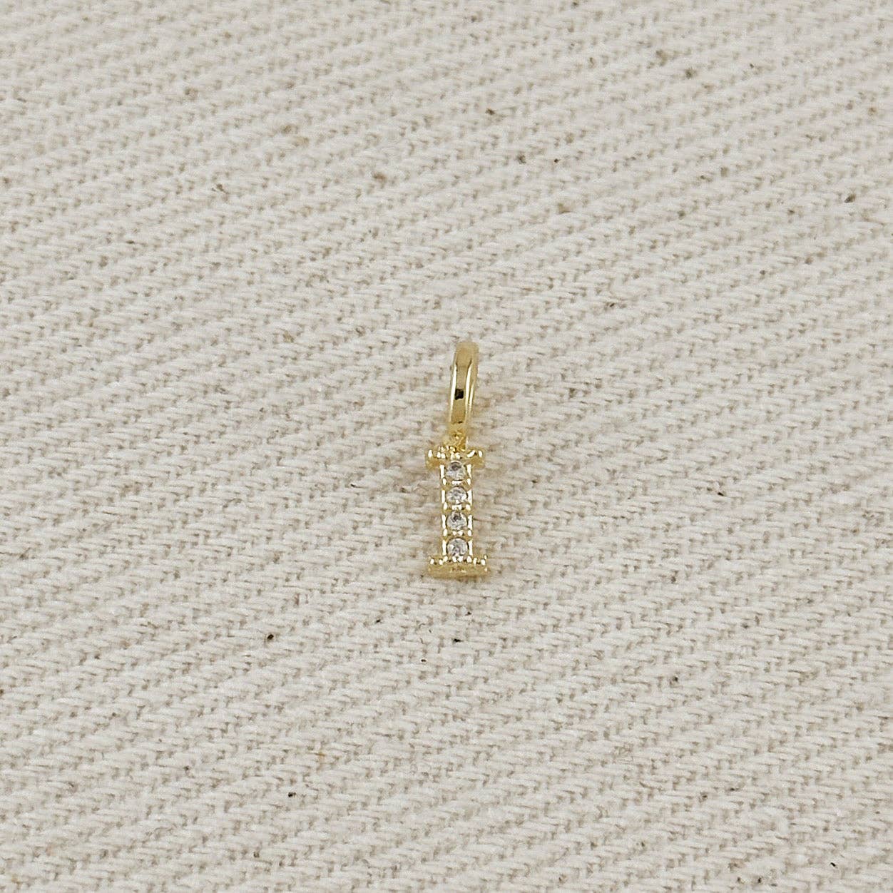 GoldFi – wholesale Individual charm/pendant – 18k Gold filled  Micro CZ Initial Letter Charm9