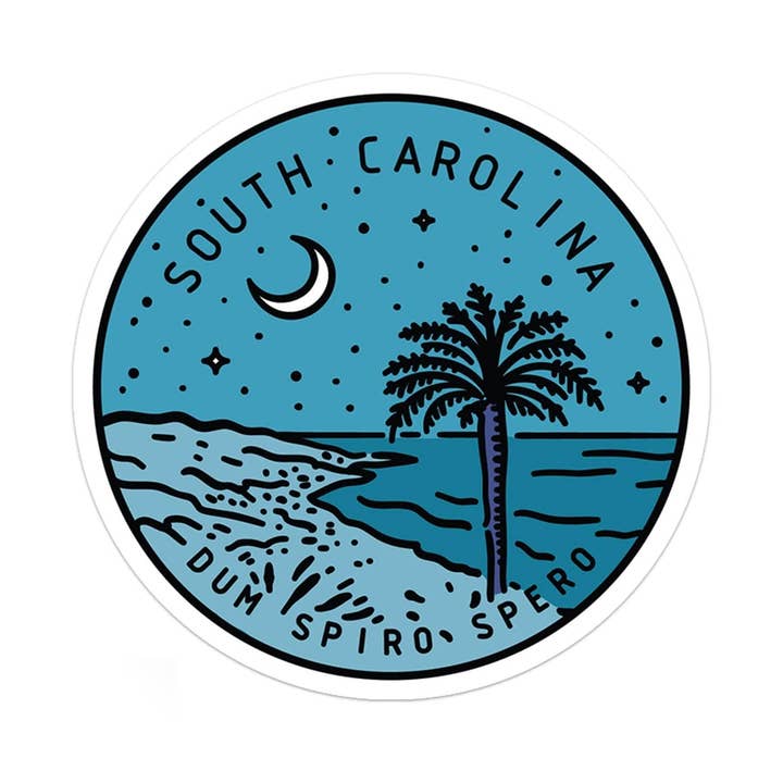 South Carolina Sticker for wholesale by Albion Mercantile Co.