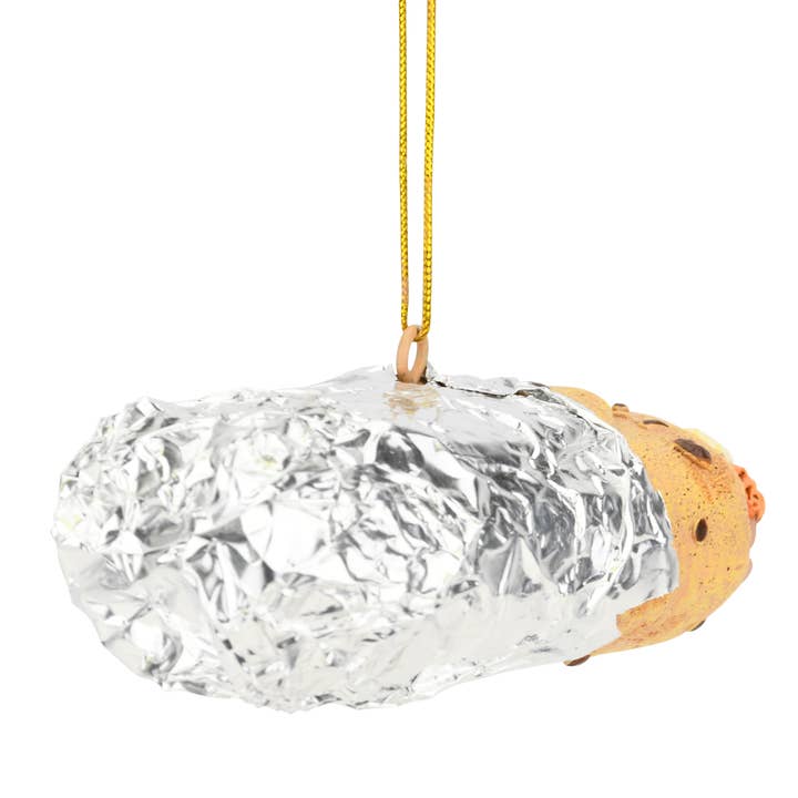 Tree Buddees - Vente Objets de décoration - Ornement de Noël Alimentaire Burrito Enveloppé dans du Papier d'Aluminium2
