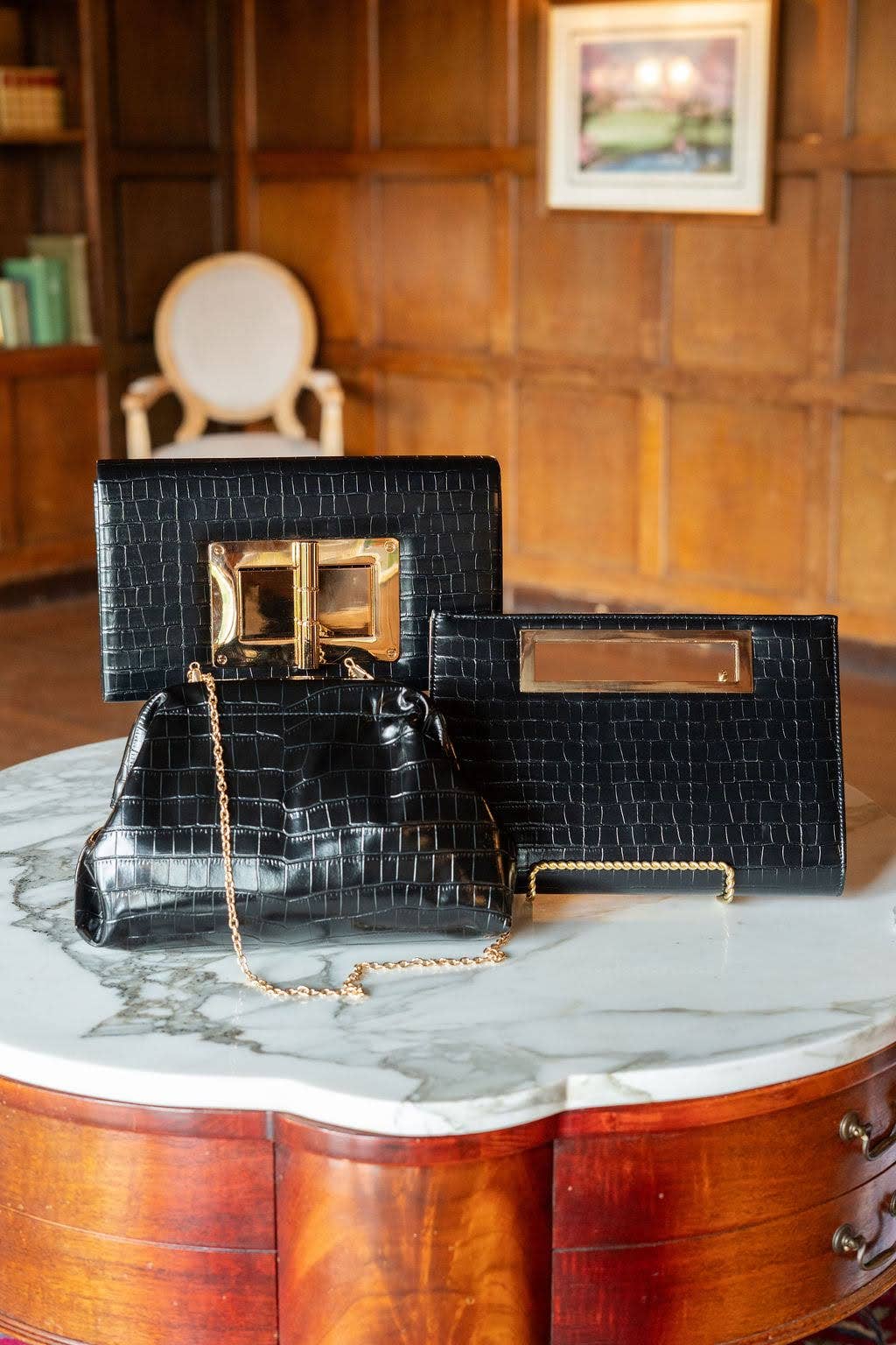 Lisi Lerch - Wholesale Clutch Bag - Women's - Lillian Croc Clutch - WS3