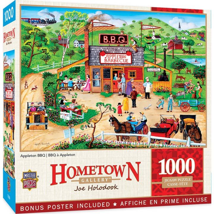 Hometown Gallery - Appleton BBQ 1000 Piece Puzzle for wholesale by Masterpieces Puzzles