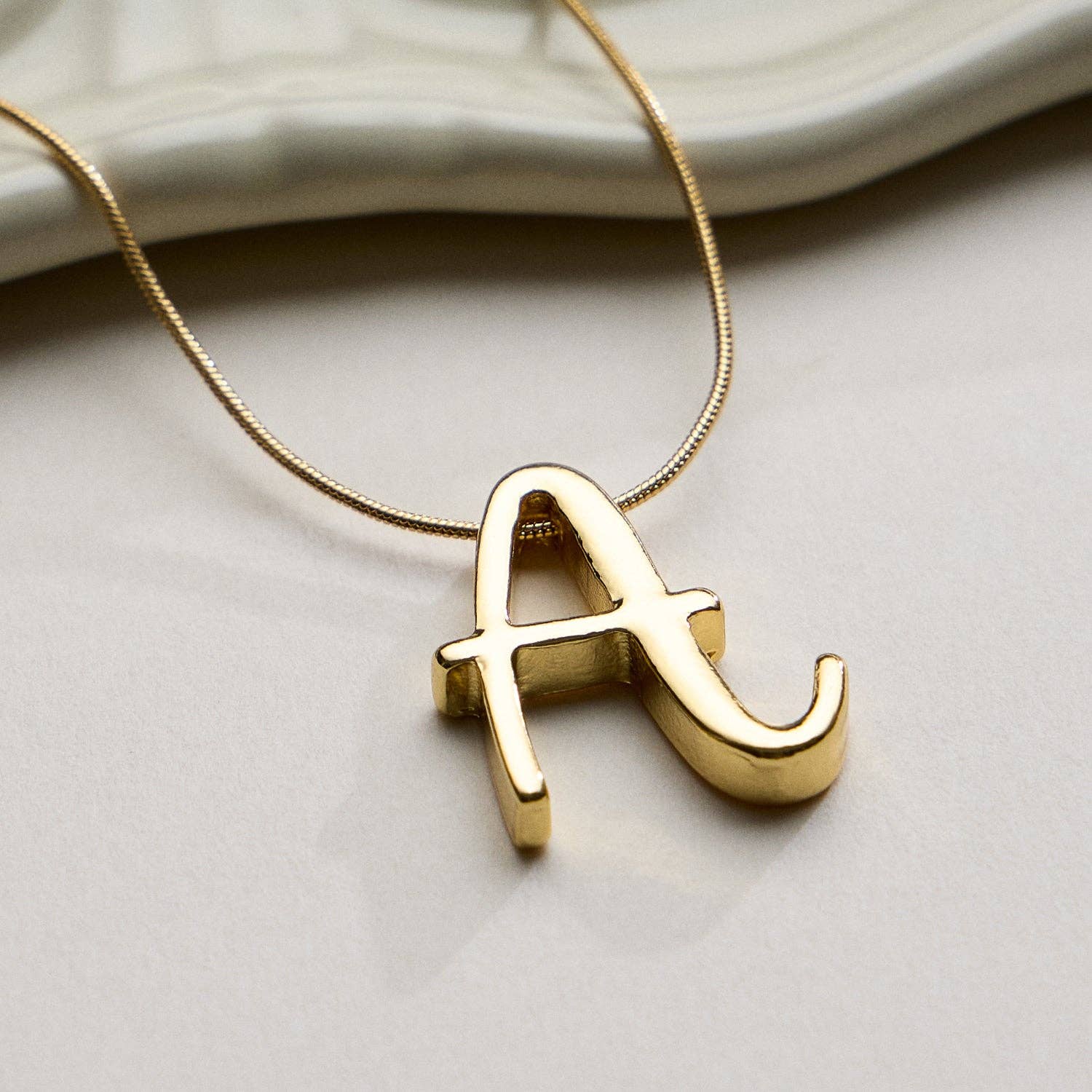Frem - Wholesale Pendant/Charm Necklace - A Set of 16 Letters Gold Dipped Necklace – Gold & Silver Alphabet Charm Jewelry1