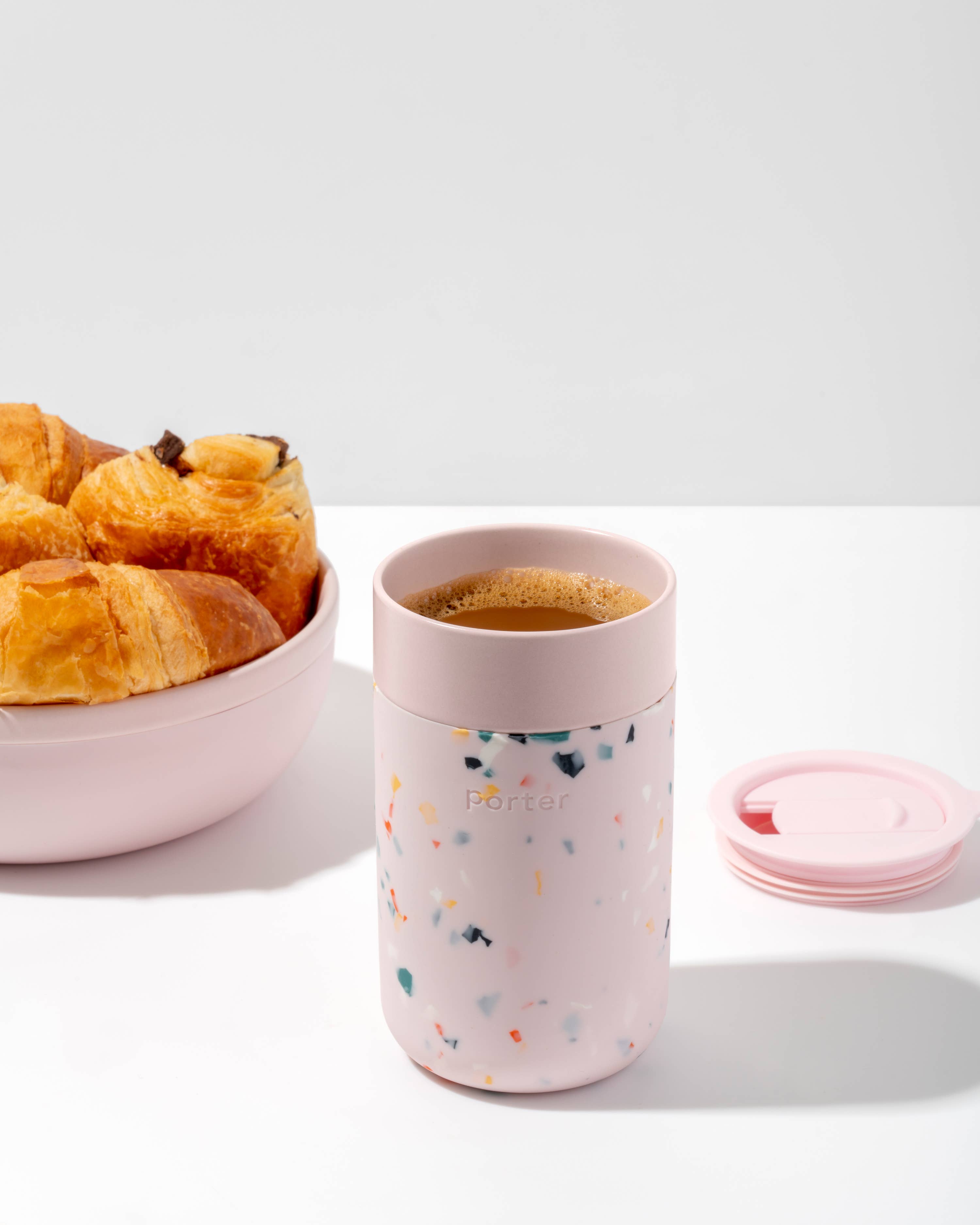 W&P - Wholesale Coffee Mug - Ceramic Reusable Coffee Mug 16oz - Terrazzo6