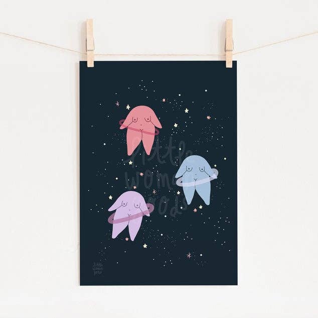Space Art Print for wholesale by Little Woman Goods