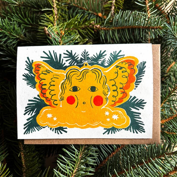 Lillian Melcher - Wholesale Season's Greetings Card - Angel Ornament Card0