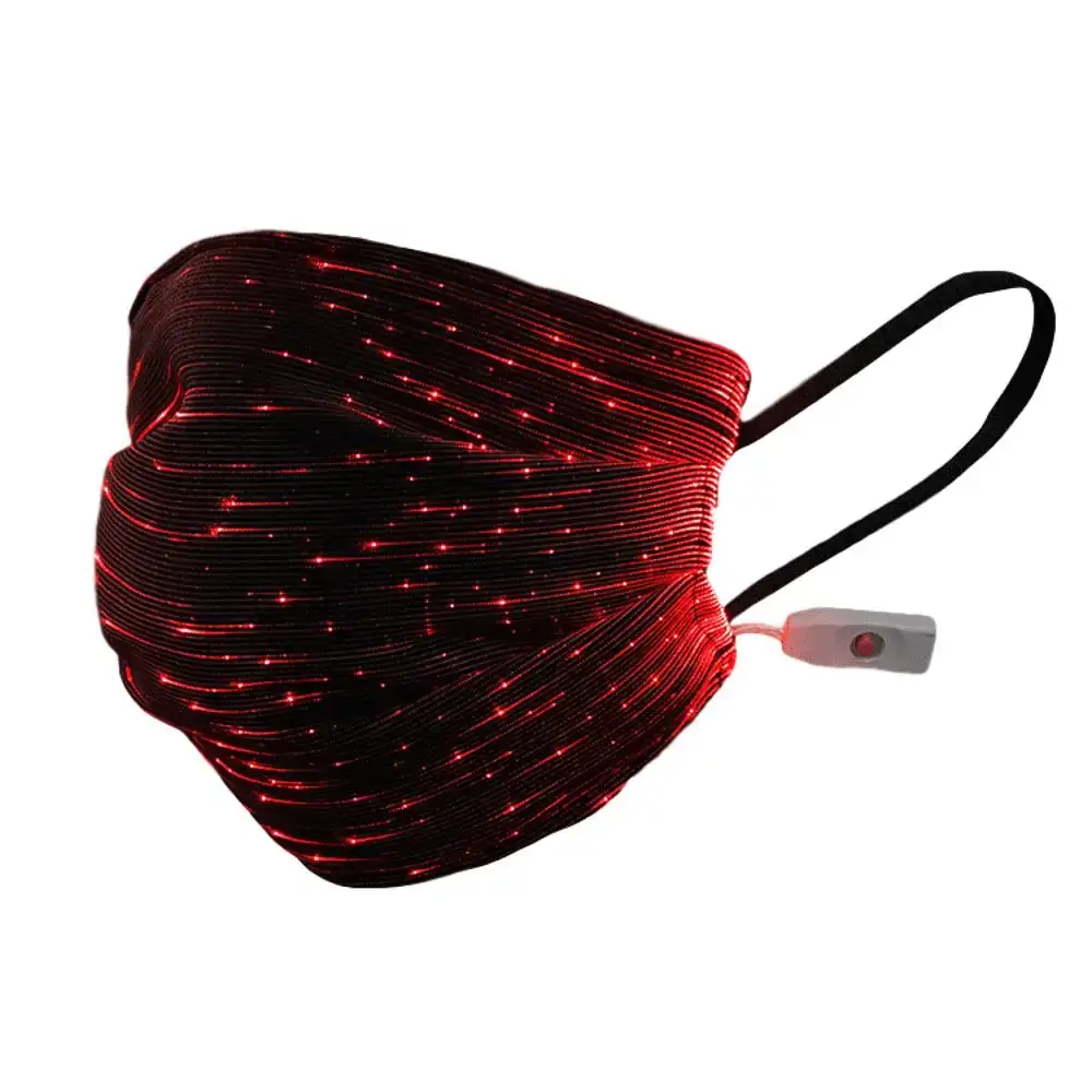 Blinkee.com, LLC – Engroshandel Mundbind – USB fiberoptisk flerfarvet lys ansigtsmaske7