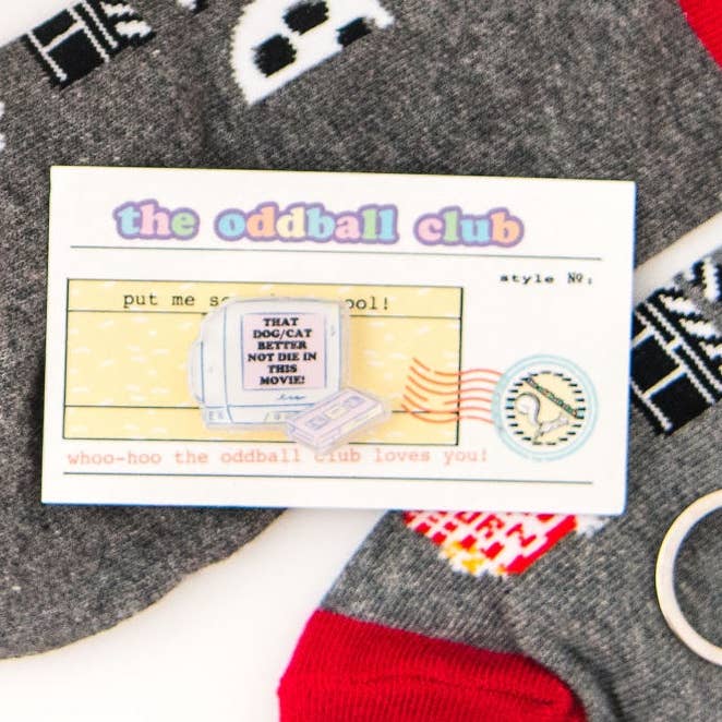 ratbone skinny + the oddball club - Vendita all'ingrosso Spilla da bavero - Spilla acrilica per guardare film amante degli animali1