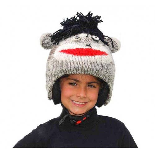 Punk Monkey Shaped Ski Helmet Cover for wholesale by Pink Yak