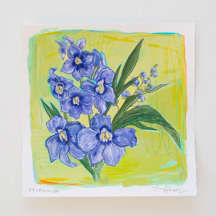 Delphinium for wholesale by Lucy Reiser Fine Art