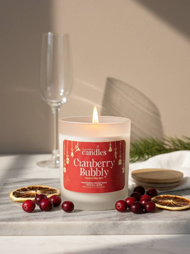Cranberry Bubbly	 (8 oz) for wholesale by Luminosity Candles