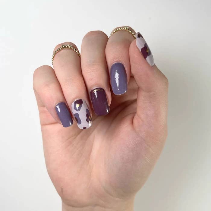 Polish Wrap - Venta al por mayor Decoración/pegatinas de uñas - Leopardo morado