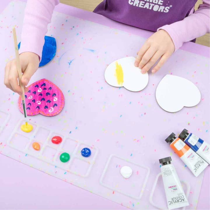 Little Change Creators - Wholesale DIY craft kit – Child - Re-CRAFT-able™ Creativity Set - Play Dough Mat - Confetti4