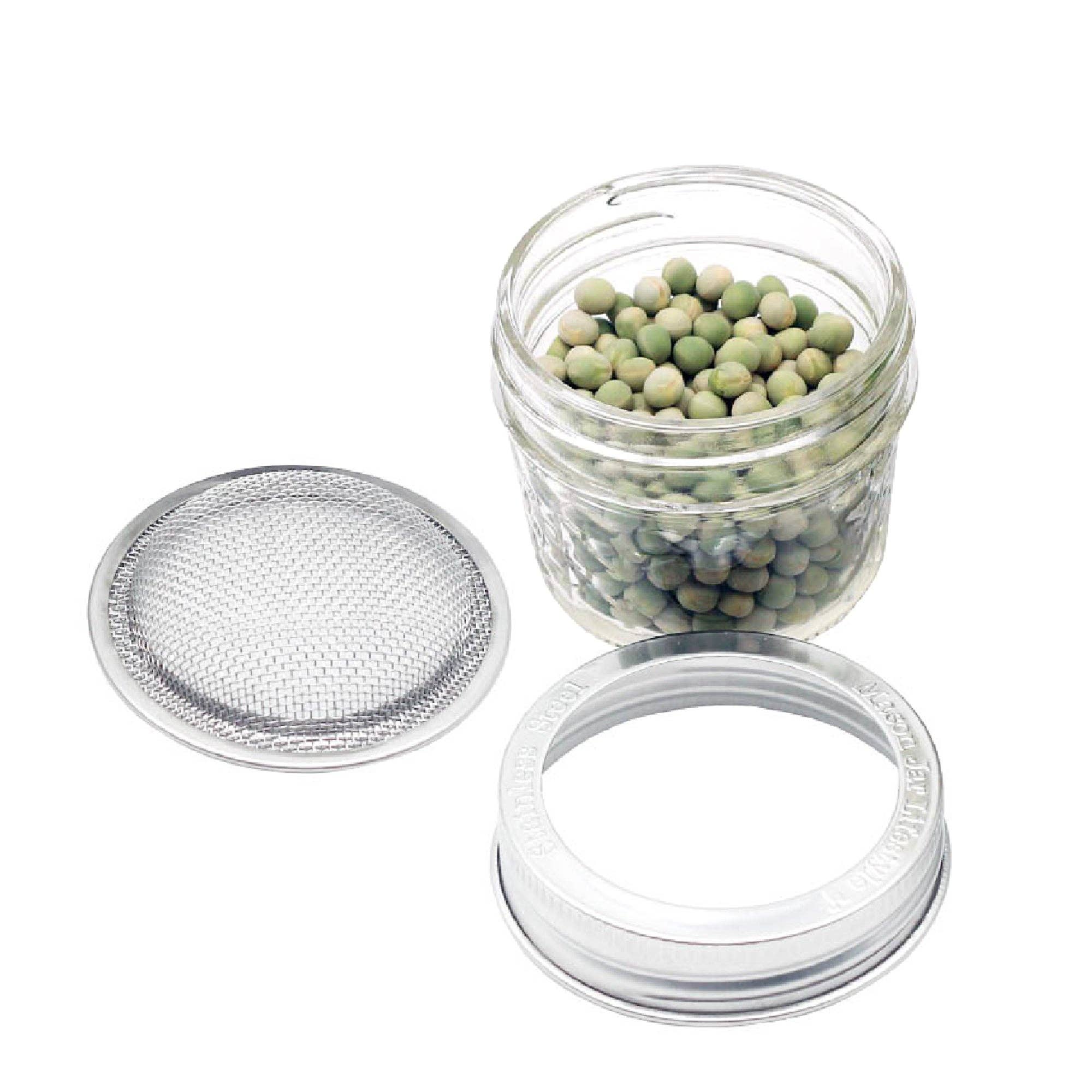 Mason Jar Lifestyle - Vente Boîtes de conservation - Couvercle et bande de germination incurvés antirouille pour bocaux Mason18