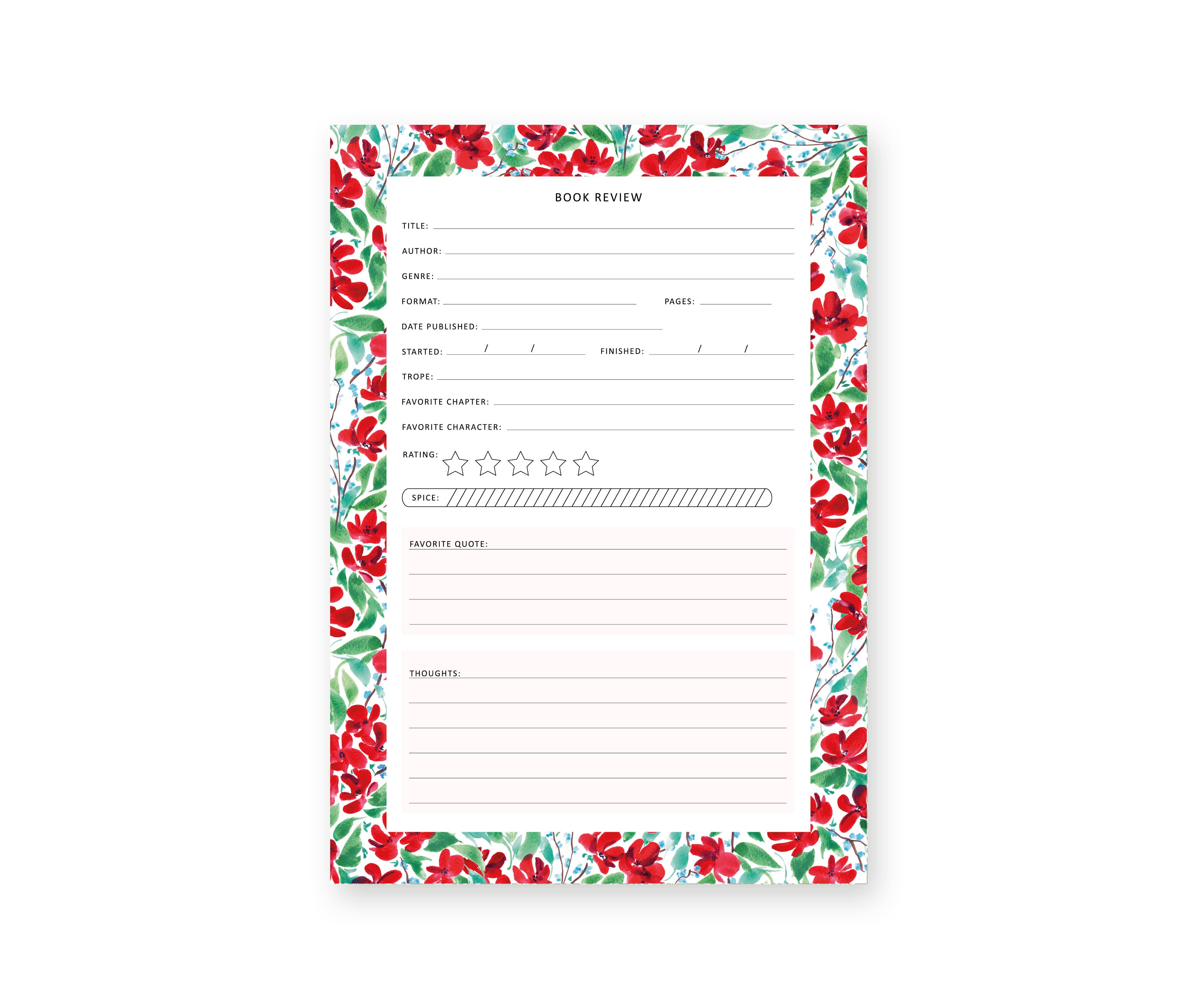 Emadam - Art & Design - Wholesale Notepad - Notebook - Book Review, A50