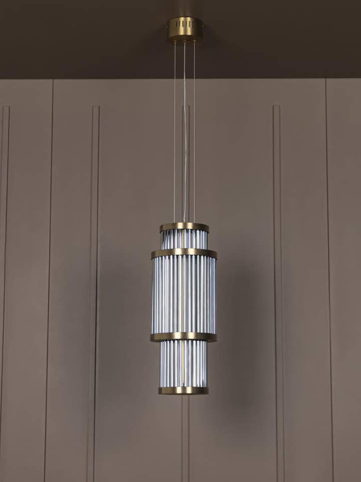 Nablus Transparante Glazen Staaf Antieke Hanglamp voor wholesale door HEKA LIGHTING & TRADING LTD