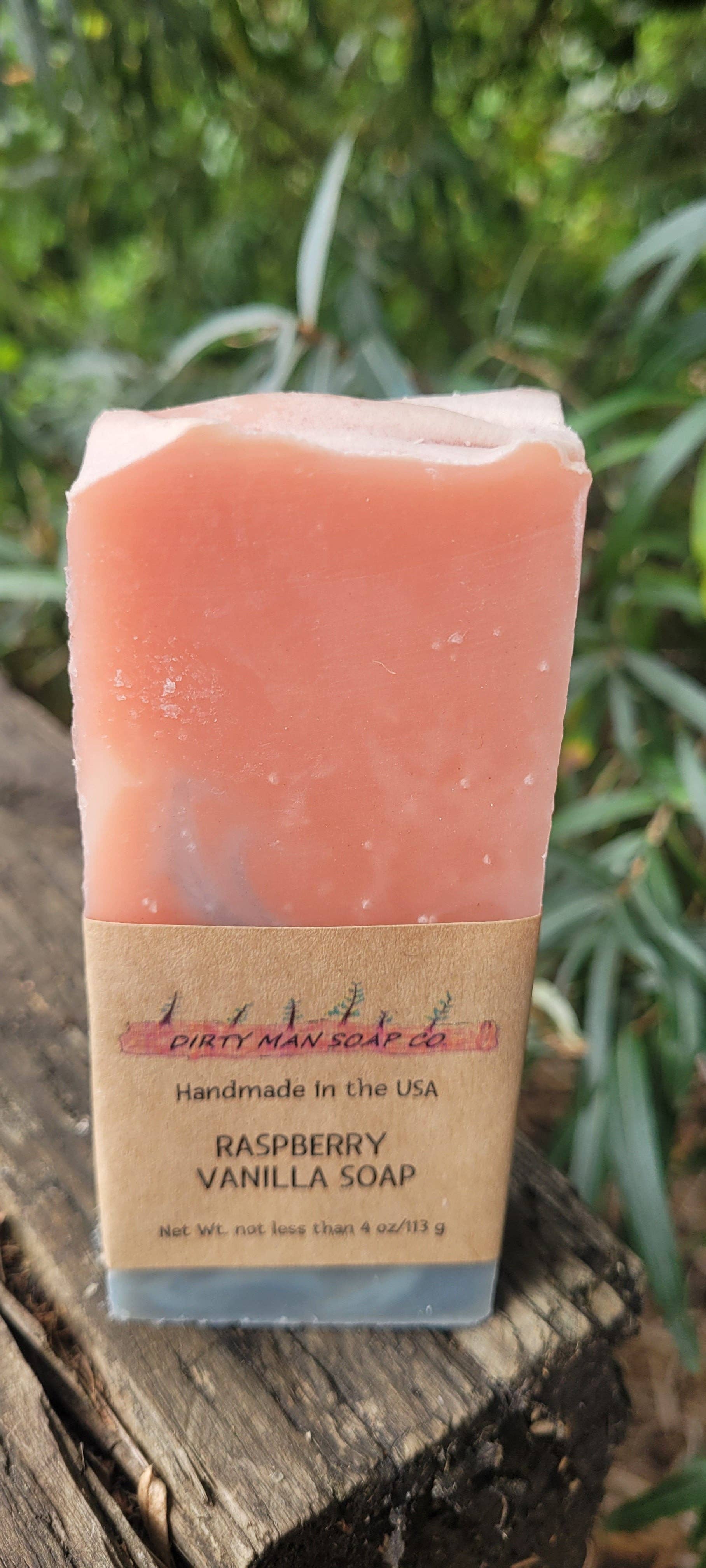 Dirty Man Soap Company - Wholesale Bar Soap - Raspberry Vanilla Bar Soap1