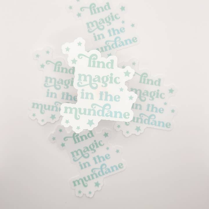 Finde Magie im Mundane Clear Sticker für den Großhandel von Marigold & Aster Creative