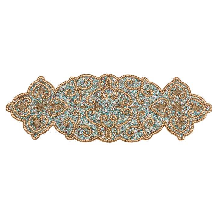 Gold Beaded Runner for wholesale on Faire