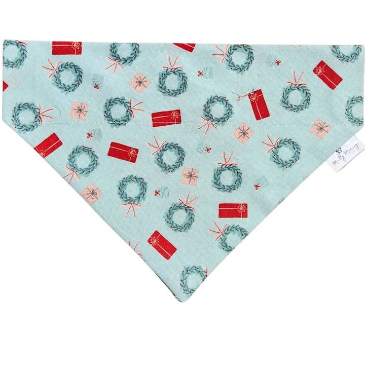 Hjem til ferien kæledyrsbandana for engroshandel hos Mutty Mornings