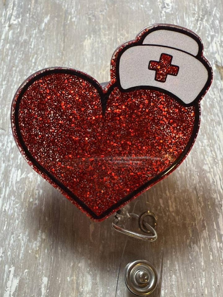 Badge ReeL Valentines Nurse Hat for wholesale by The Wild Poppy