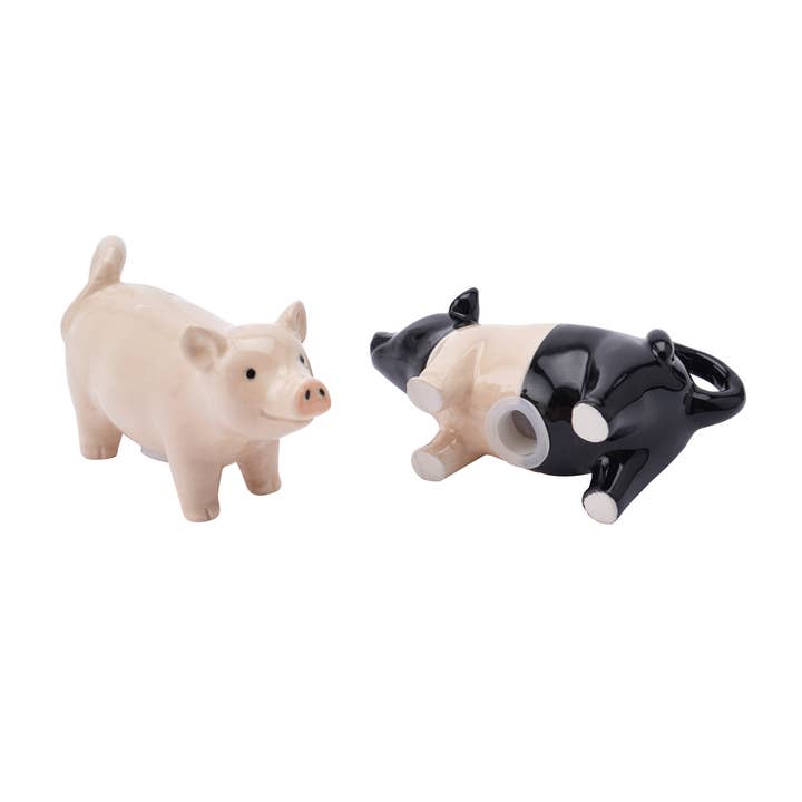 CGB Giftware - Wholesale Salt & Pepper Shaker Set - Great British Pork Co. Pig Shakers