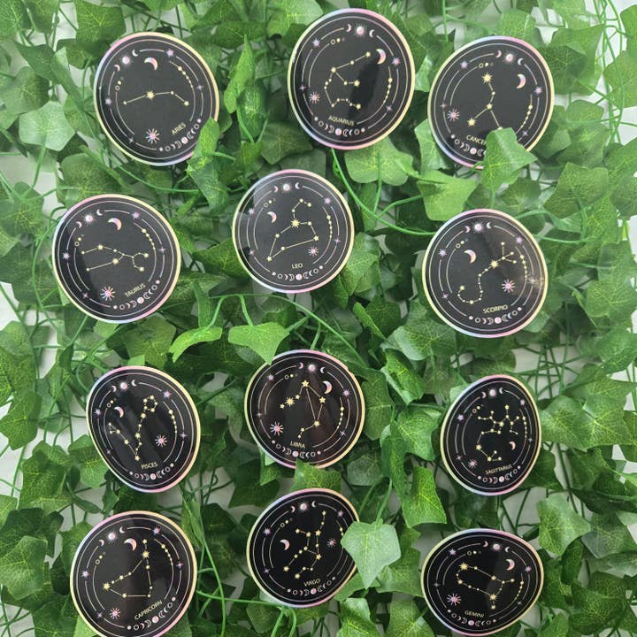 Autocollants du zodiaque des constellations pour la vente par Vegas Custom Creations