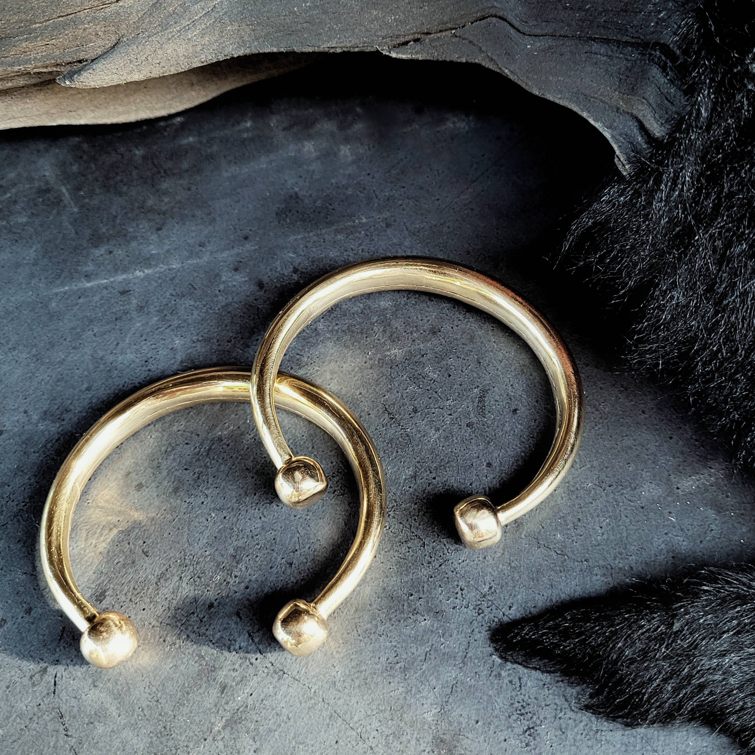 Bisjoux - Vendita all'ingrosso Bracciale a polsino - Bracciale rigido moderno in ottone massiccio stile tuareg africano2