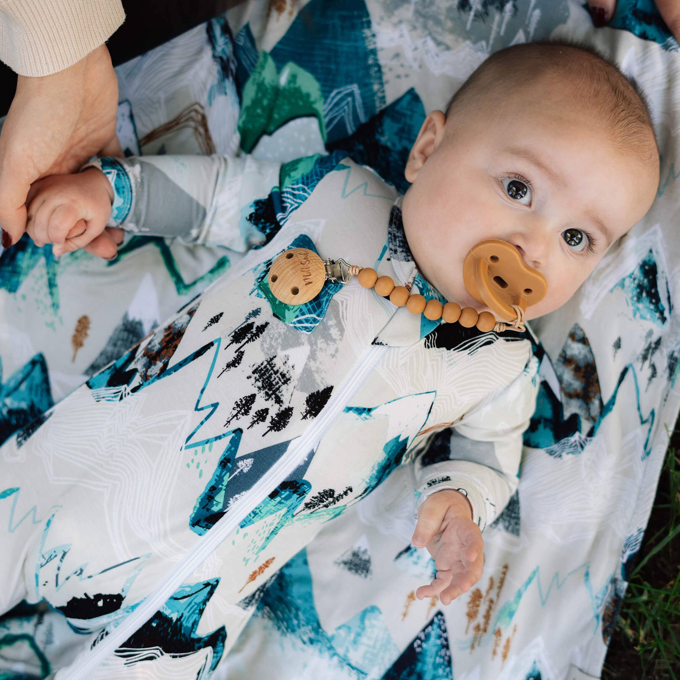 Milk Snob - Wholesale Sleepsuit - Baby - ROCKY MOUNTAINS FOOTED JAMMIES2