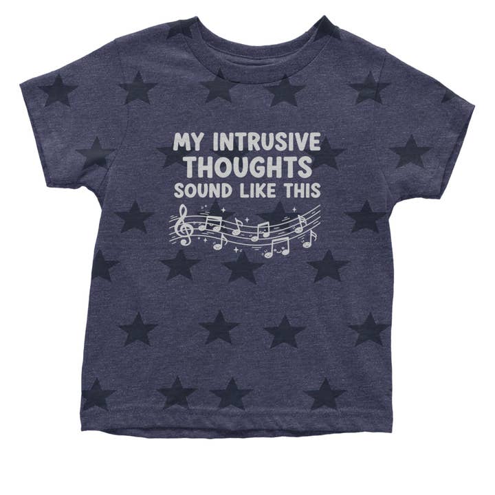 Expression Tees - Wholesale Bodysuit (Non-Footed) - Baby - My Intrusive Thoughts Sound Like Music Infant One-Piece Romper Bodysuit Or Toddler T-shirt11