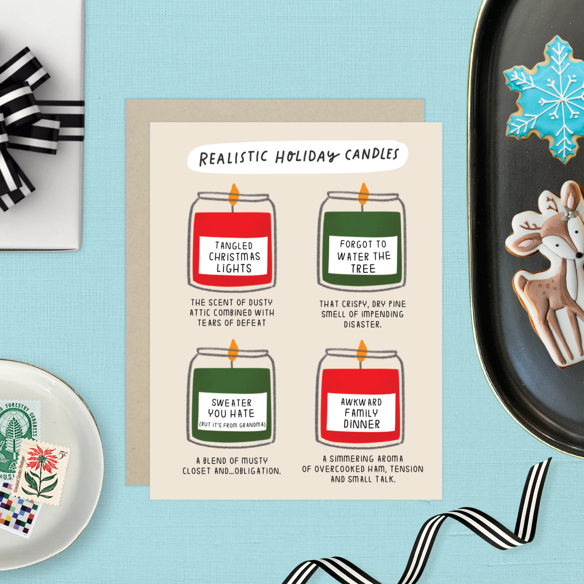 Barone and Co. - Wholesale Season's Greetings Card - Holiday Candles5