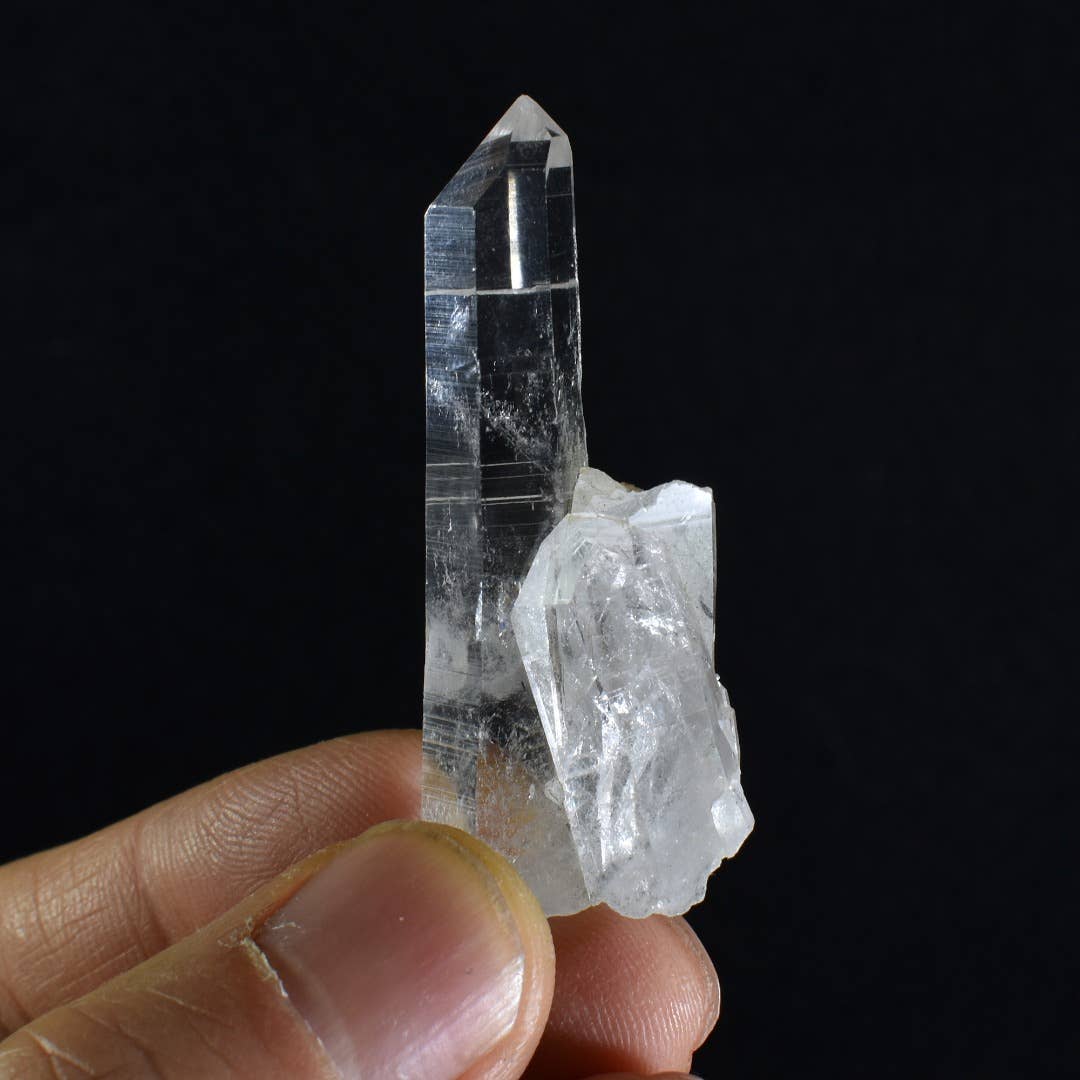 Calder Crystals - Wholesale Spiritual Stone/Crystal - Lemurian Quartz Twin Cluster Wand from Colombia - 8 Optio #23