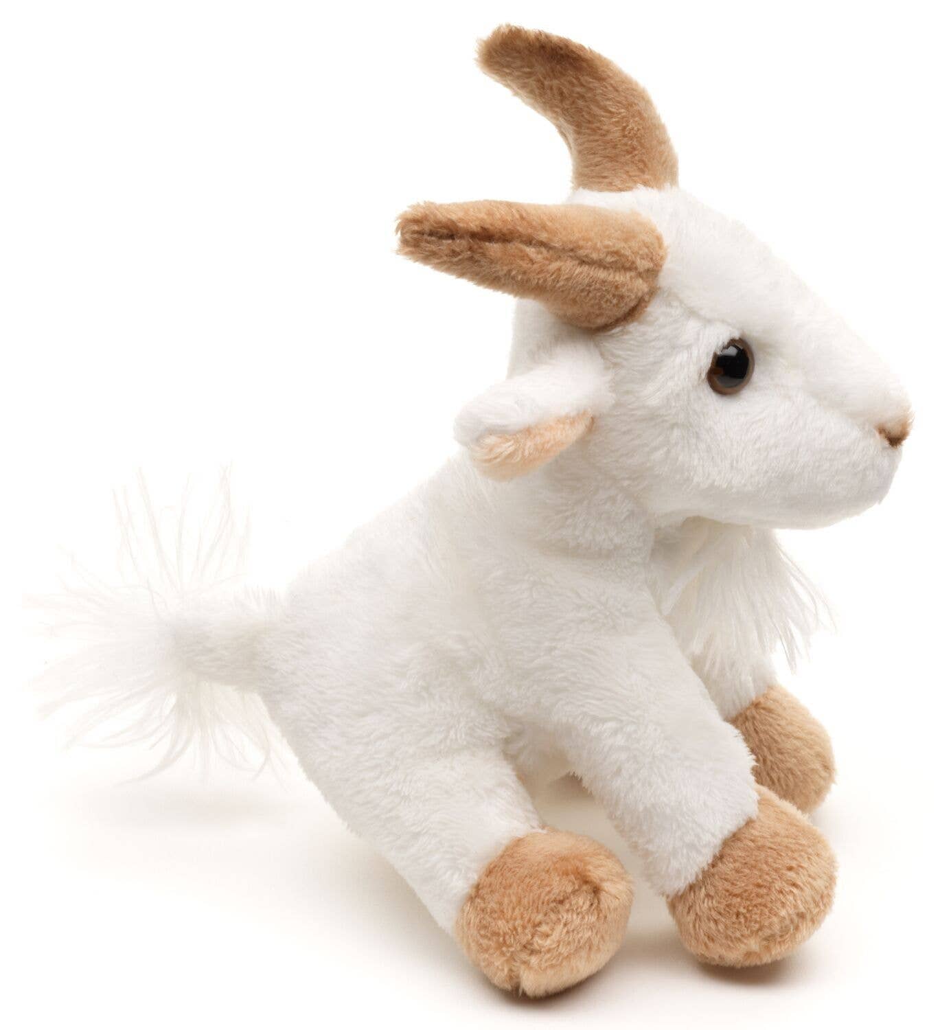 Uni Toys – wholesale Stuffed/plush toy – Kids & baby – Mountain Goat Plushie - 14 cm (length) - cuddly/plush toy2