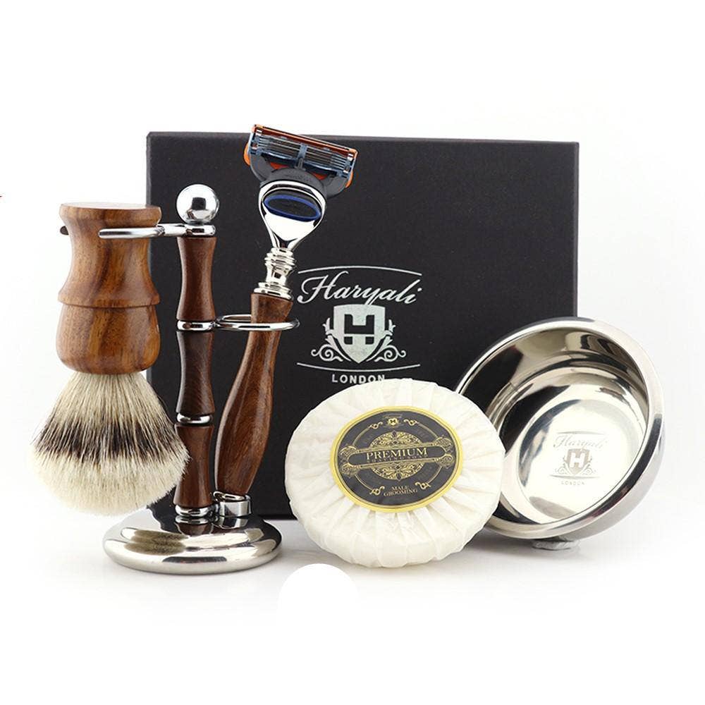 Haryali London - Wholesale Shaving Set/Kit - Men's - Haryali's Wooden Shaving Set10