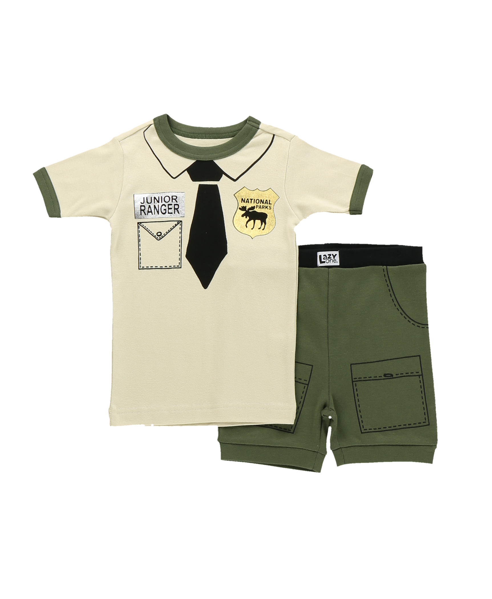 Lazy One - Wholesale Top & Short Set - Kids - Junior Ranger Kid Short Set0