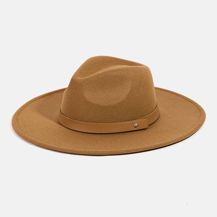Collections by Fame Accessories - Wholesale Fedora - Women's - Leather Strap Fedora Hat7