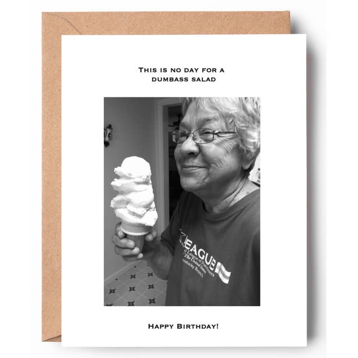 This Is No Day For A Dumbass Salad for wholesale by Old Fancy Paper Company