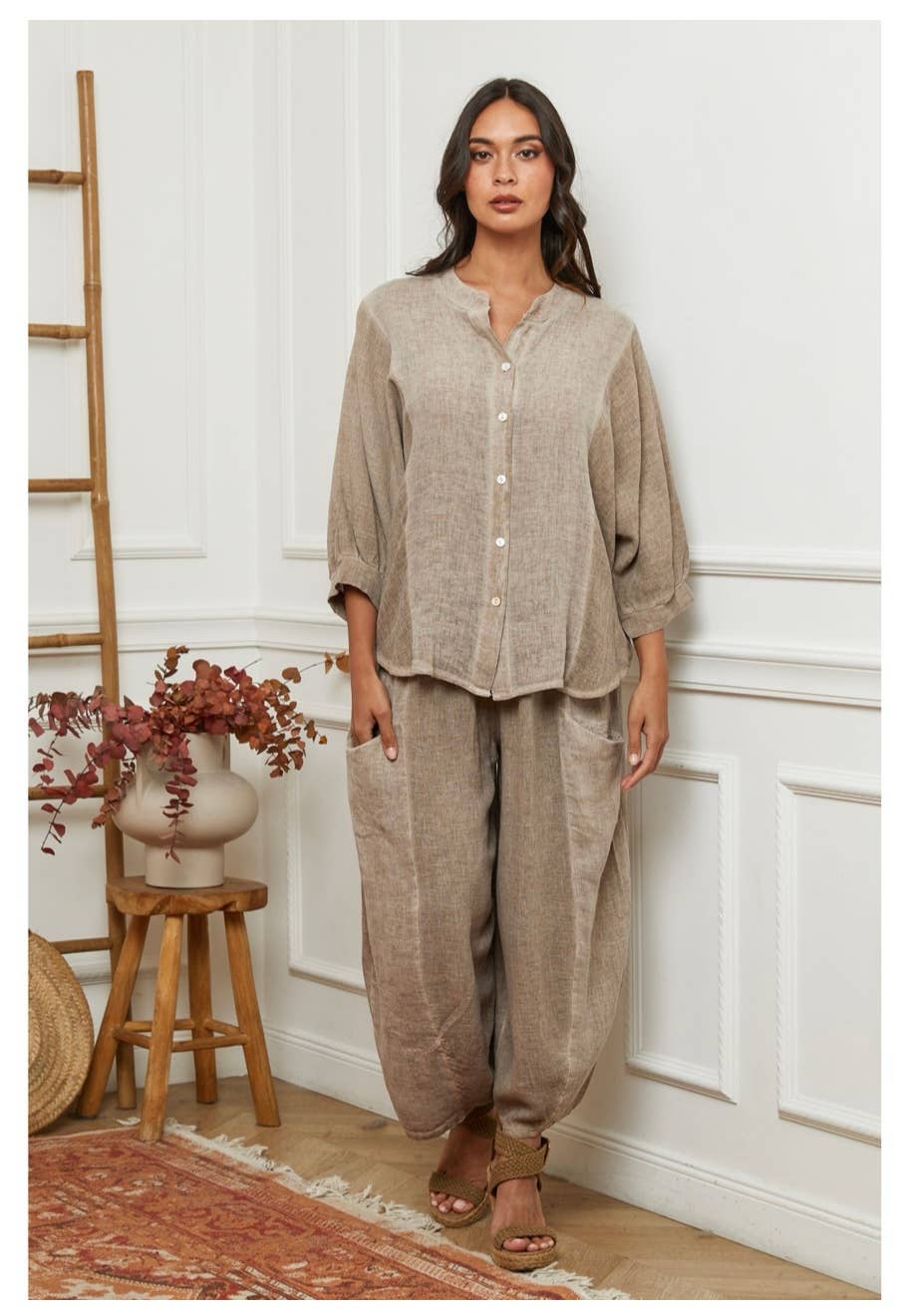 LÉA & LUC – wholesale Shirt – Women’s – 100% Linen Shirt REF. 923014