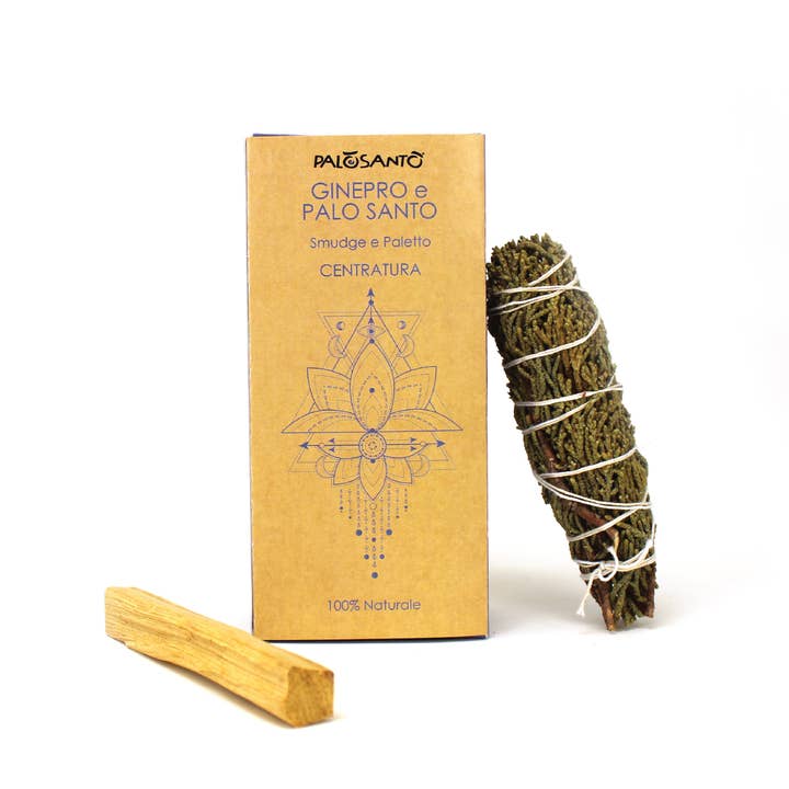 Juniper and Palo Santo - Smudge & Fumigation Stake for wholesale by Herborea srl