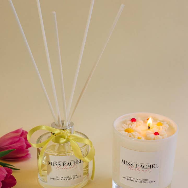 Vela de Pascua y difusor de caña en caja de regalo para venta al por mayor de Miss Rachel Holland