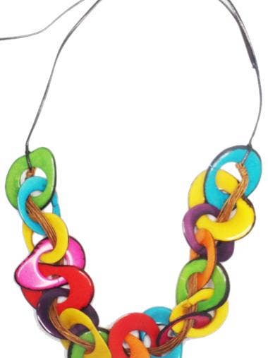 Multi Ring Tagua Fashion Halsketten für den Großhandel von Pampeana
