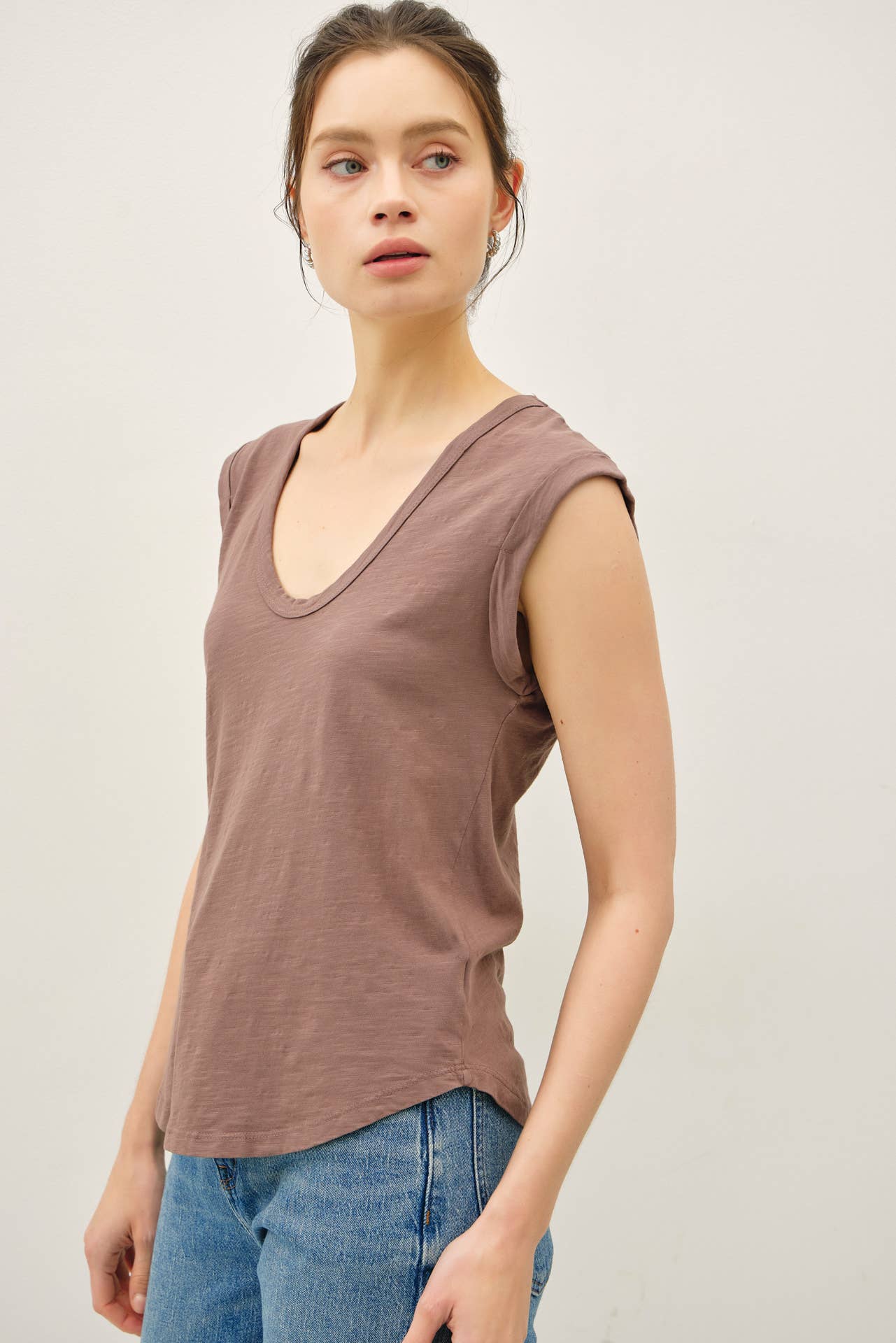 Be Cool - Wholesale T-Shirt - Women's - NEW COLOR-BASIC CAP SLEEVE GARMENT DYED TOP33