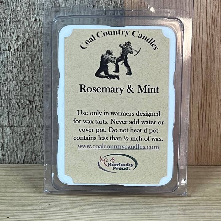 Tartelettes à la cire au romarin et à la menthe pour la vente par Coal Country Candles