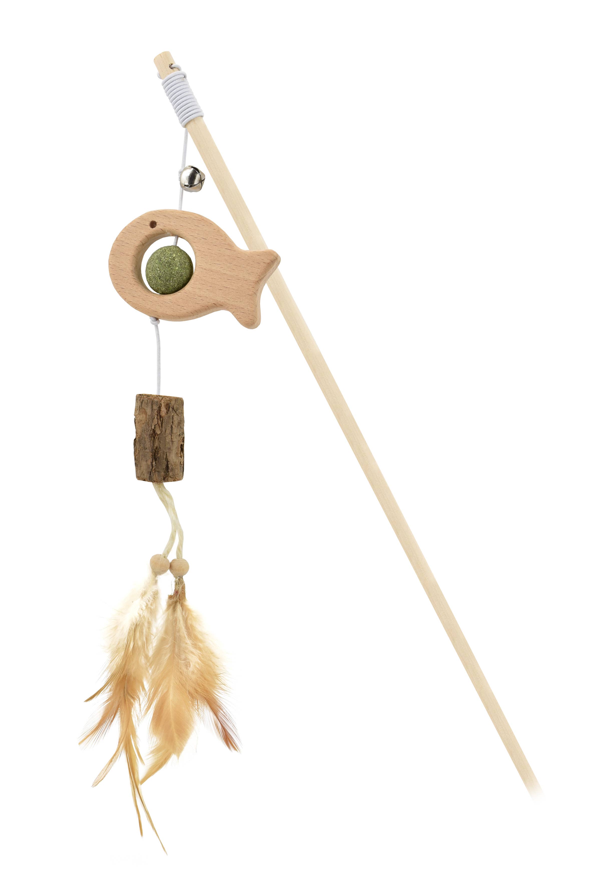 Nayeco - Wholesale Pet Toy - Cat - Wooden Animal Rod with Catnip and Feather for Cat1