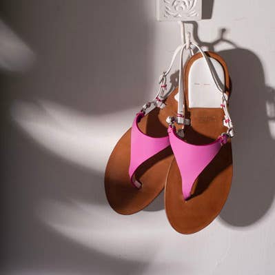 Positano, leren string sandalen, handgemaakt in Italië voor wholesale door ARDEMIA DESIGN