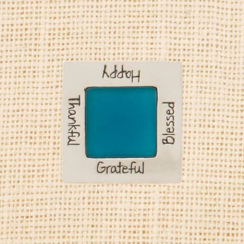 Happy Seaglass Box (Teal) for wholesale by Basic Spirit