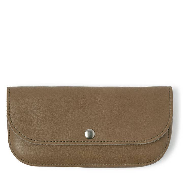 Sonnenbrillenetui, Sonnige Grüße, Moos Gebraucht-Look für den Großhandel von Keecie