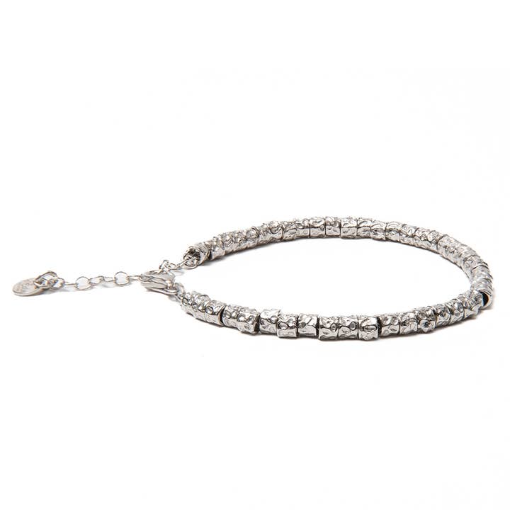 Bracelet Argent Pépites Façonnées à la Main 6Mm pour la vente par d'Este